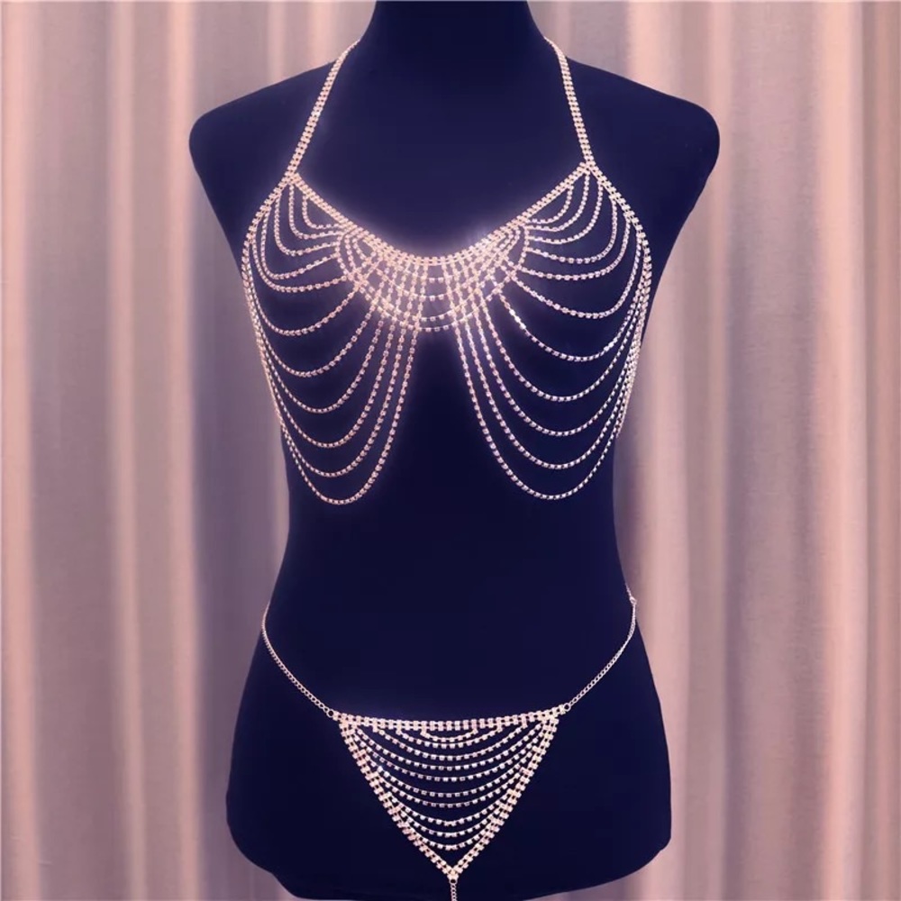 Bikini Body jewelry set adjustable chain